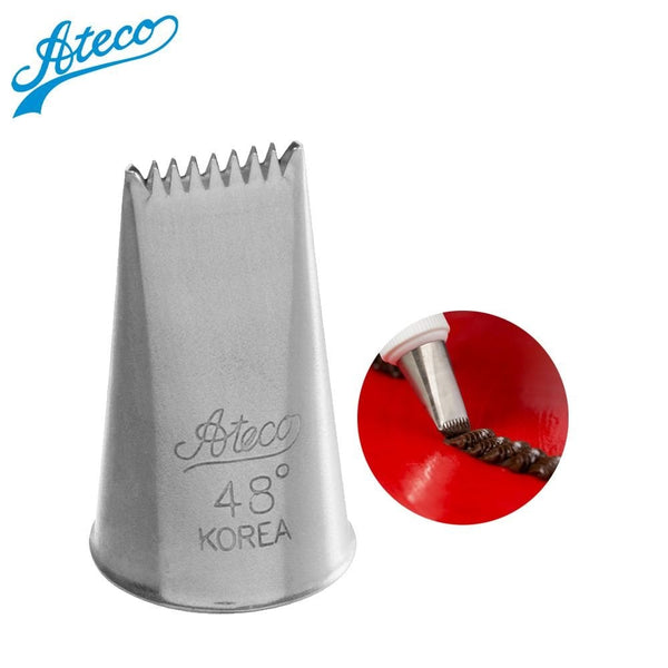 No.48 Ribbon Basketweave Metal Piping Nozzle