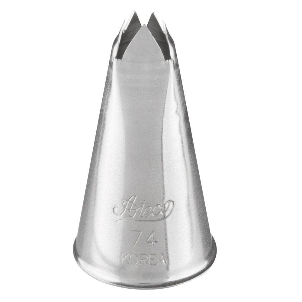 No.74 Large Leaf Border Metal Piping Nozzle
