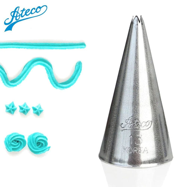 No.13 Small 5 Point Open Star Metal Piping Nozzle