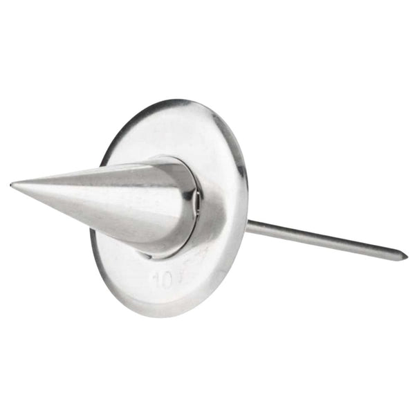 #10 Hollow Rose Witch's Hat Metal Flower Nail 1.63"