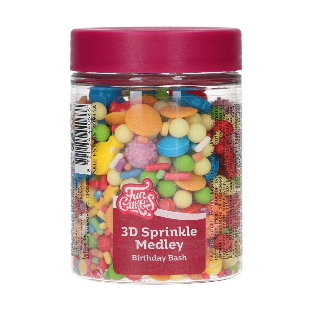 Birthday Bash 3D Sprinkle Medley 70g