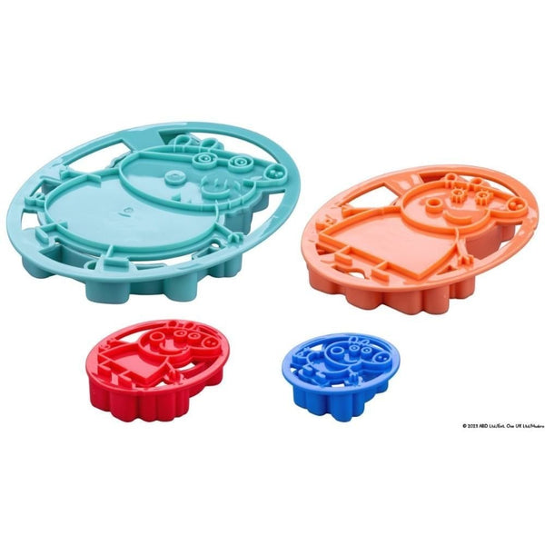Peppa Pig & Family Embossing Cookie Cutter Set Of 4
