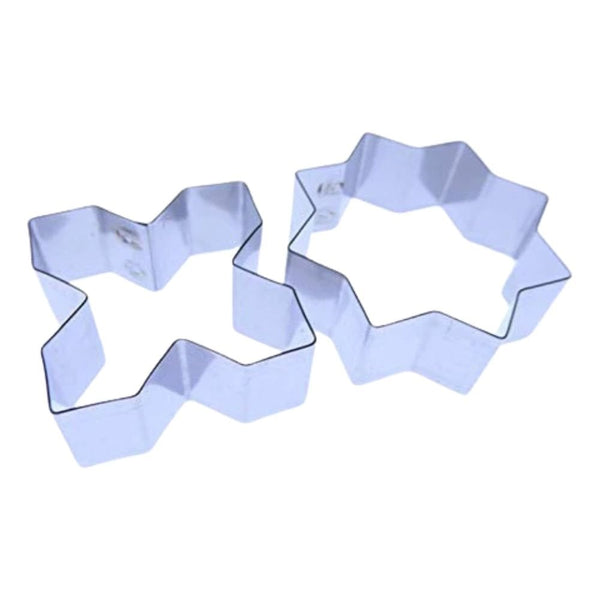 Set Of 2 Moroccan Tile Pattern Stainless Steel Icing Cutters