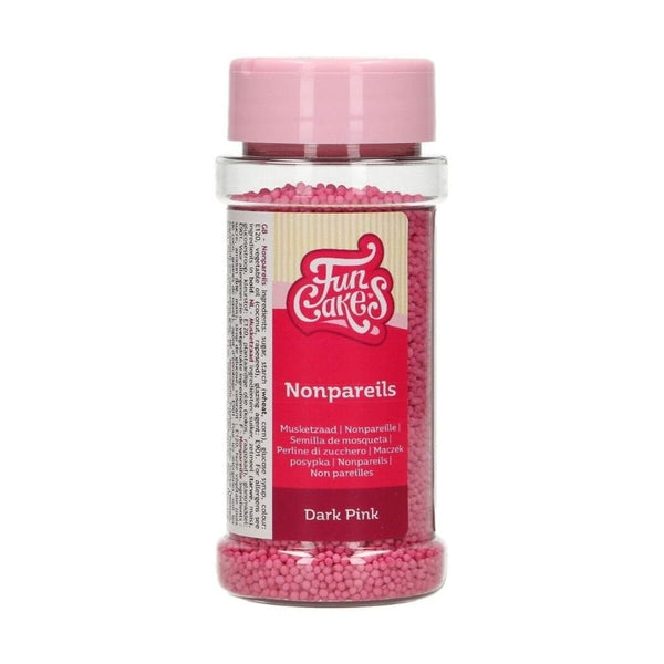 Dark Pink Nonpareil Sprinkles 80g