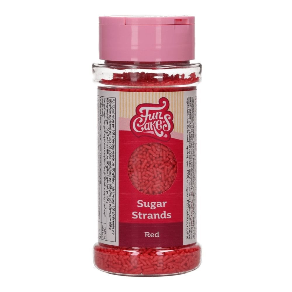 Red Sugar Strands 80g