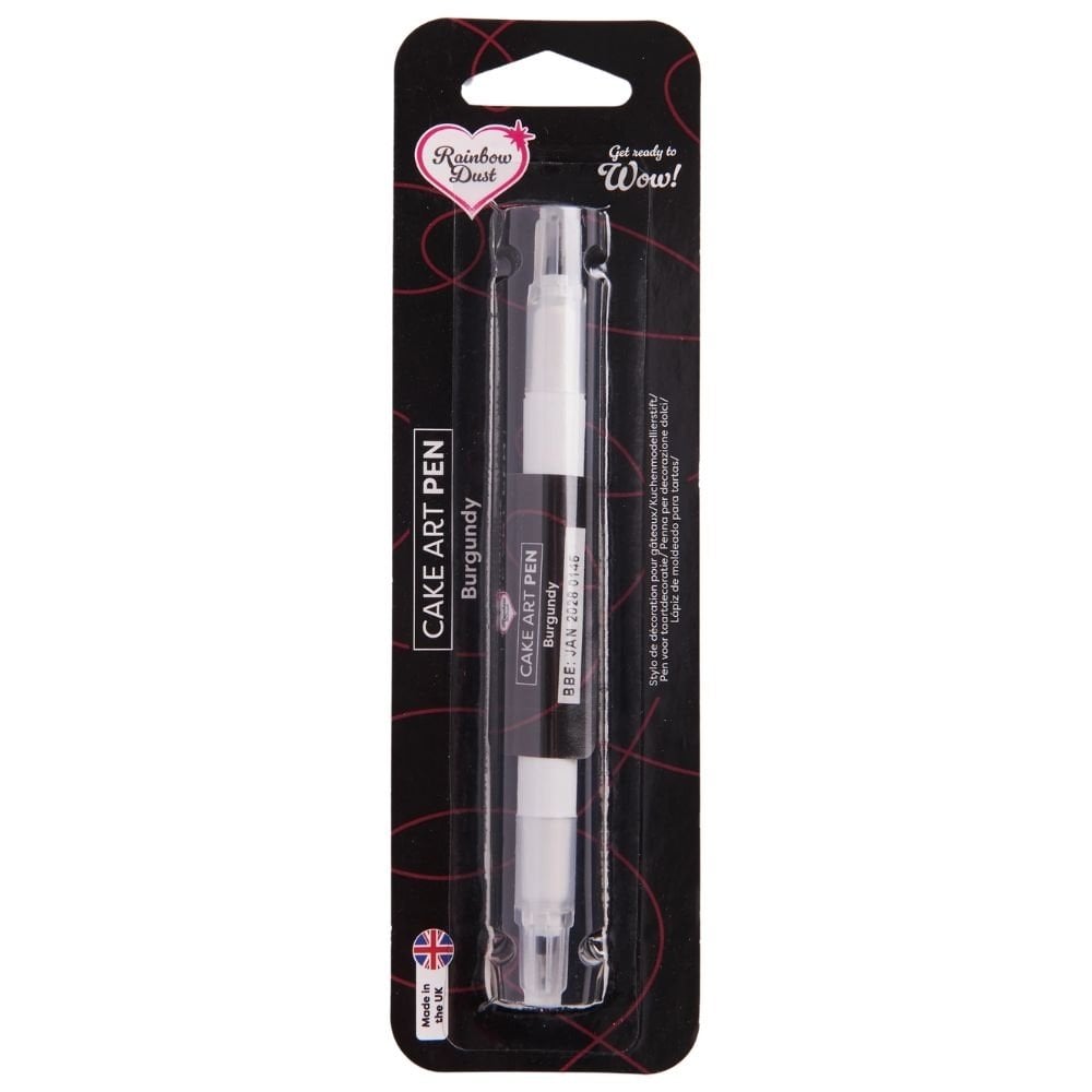 Double Ended Cake Art Pen 5g - Burgundy