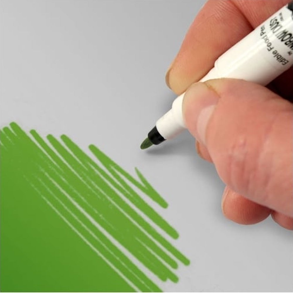 Double Ended Cake Art Pen 5g - Holly Green