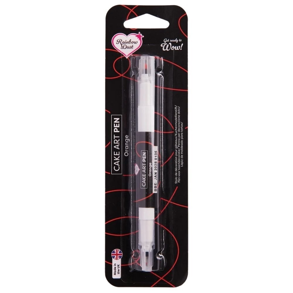 Double Ended Cake Art Pen 5g - Orange