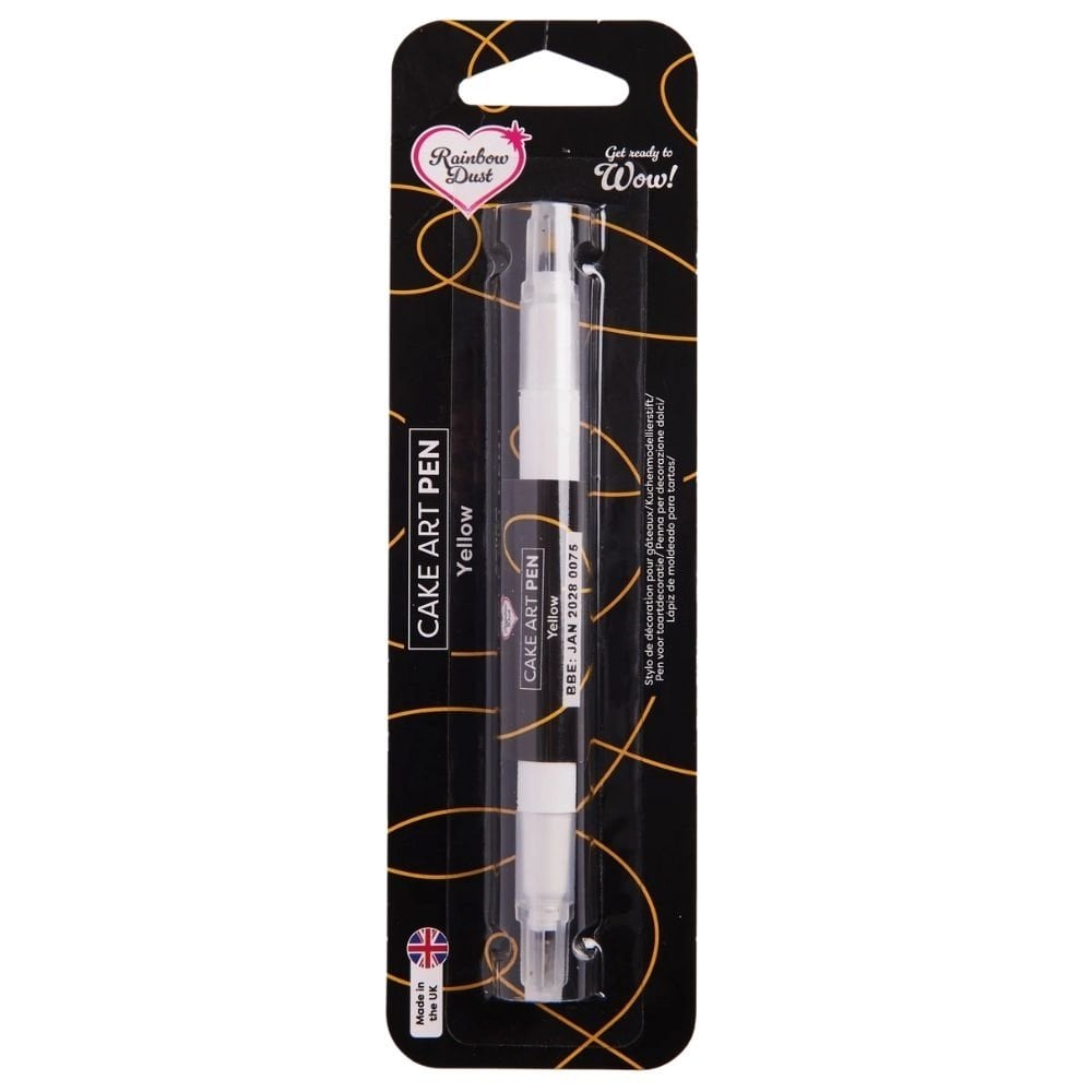 Double Ended Cake Art Pen 5g - Yellow