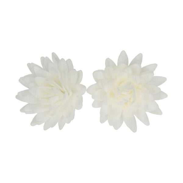 White Medium Aster Deluxe Wafer Flowers Pack Of 14