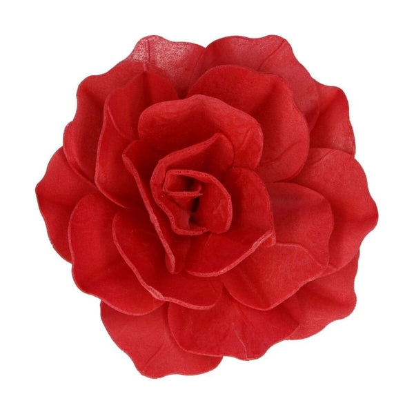 Red Large Rose Pastella Deluxe Wafer Flower