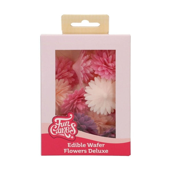 Mix Medium Pompom/Daisy Deluxe Wafer Flowers Pack Of 12