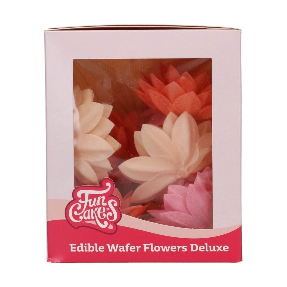 Mix Medium Lotus Deluxe Wafer Flowers Pack Of 10