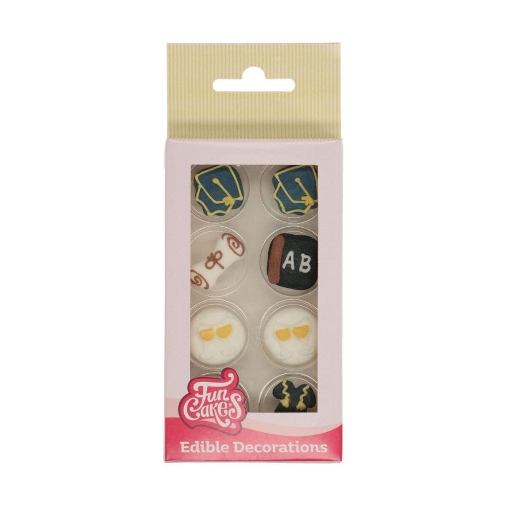 Graduation Sugar Decorations Set Of 8