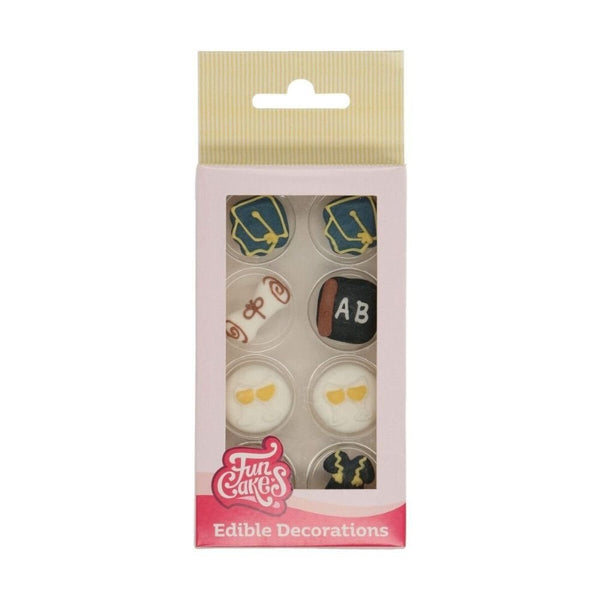 Graduation Sugar Decorations Set Of 8