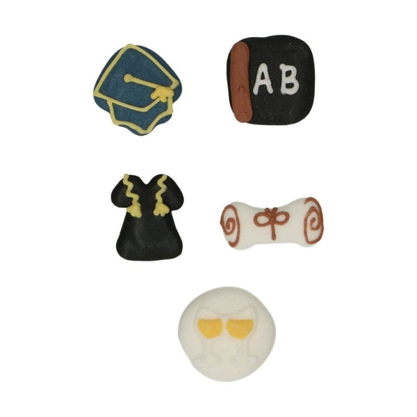 Graduation Sugar Decorations Set Of 8