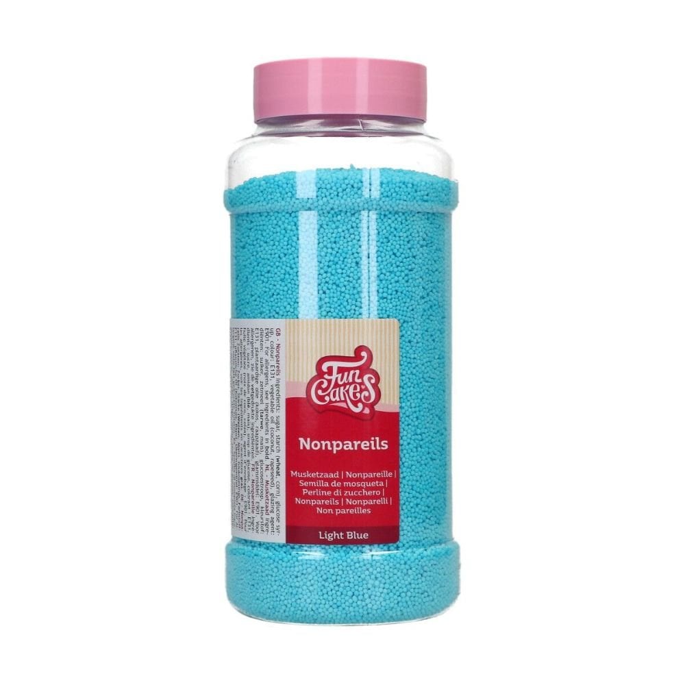 Light Blue Nonpareil Sprinkles