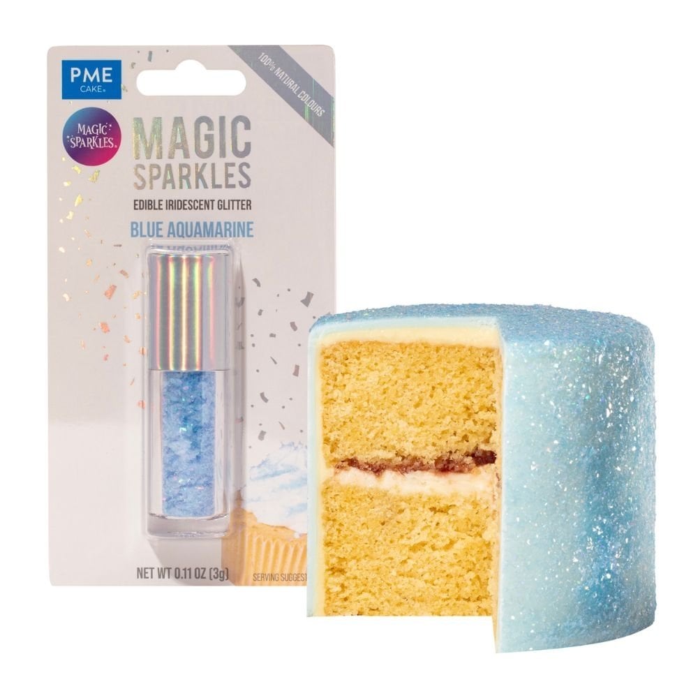 Blue Aquamarine - Edible Iridescent Glitter Magic Sparkles