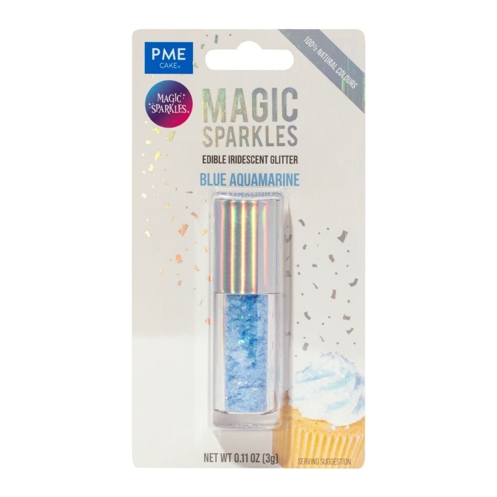 Blue Aquamarine - Edible Iridescent Glitter Magic Sparkles