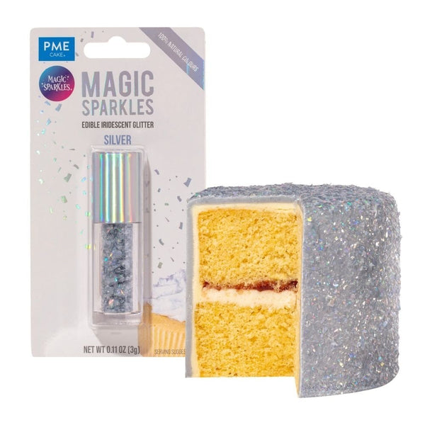 Silver - Edible Iridescent Glitter Magic Sparkles