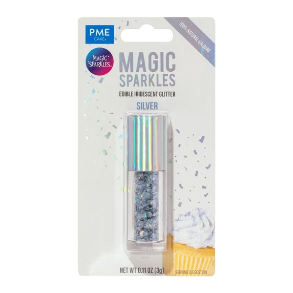 Silver - Edible Iridescent Glitter Magic Sparkles