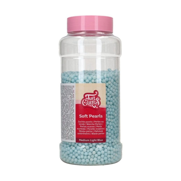 5mm Light Blue Soft Pearls 500g