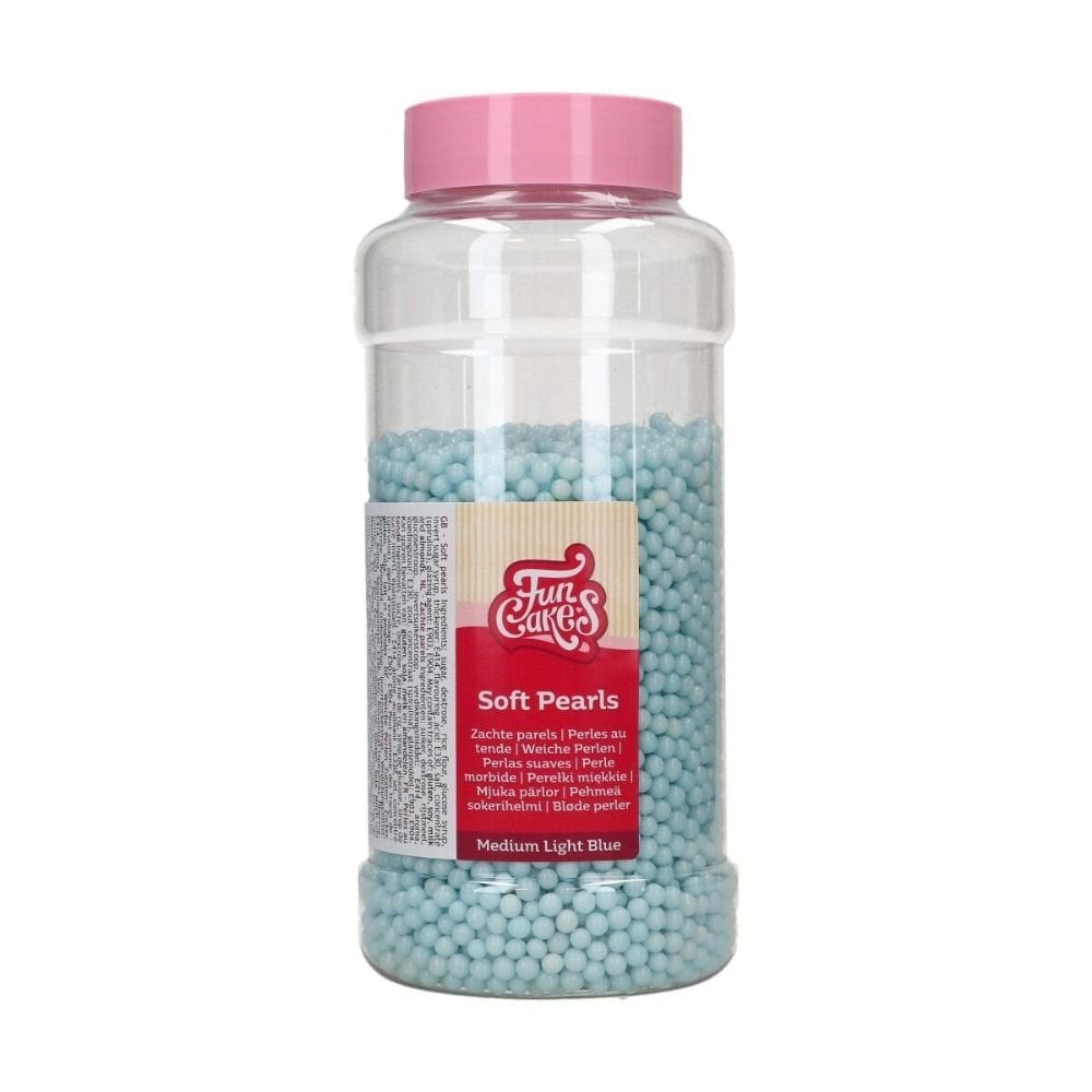 5mm Light Blue Soft Pearls 500g