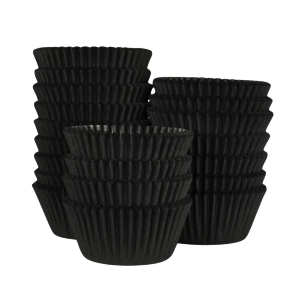 Black Muffin Baking Cases