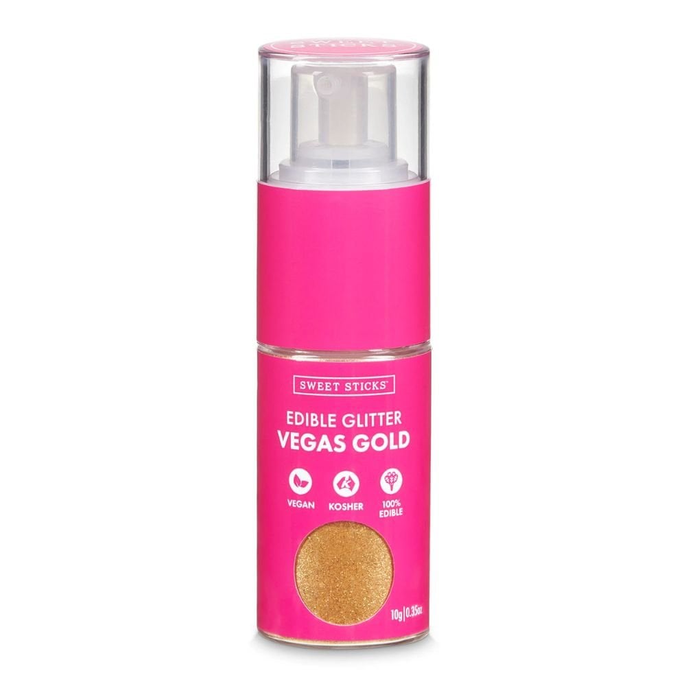 Vegas Gold Glitter Pump