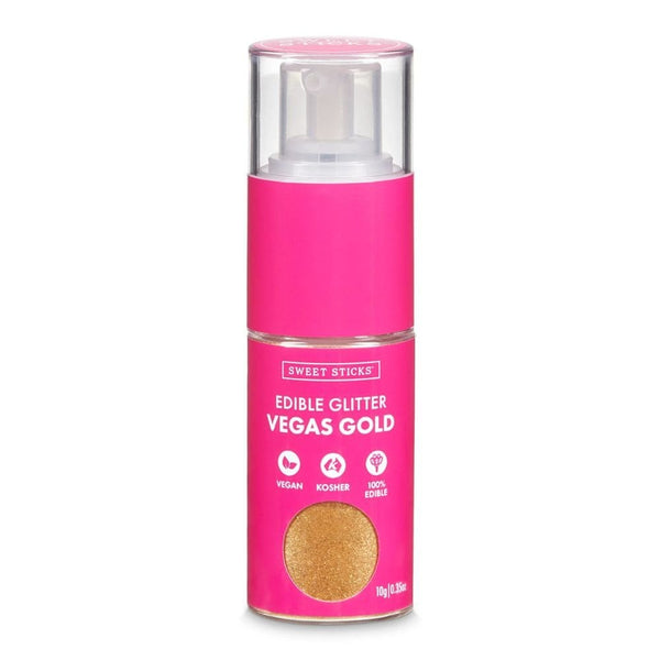 Vegas Gold Glitter Pump