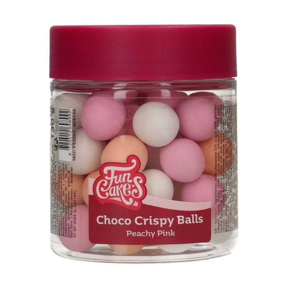Peachy Pink Choco Crispy Balls 130g