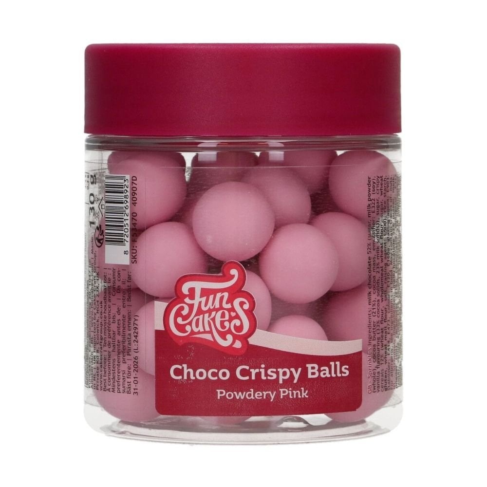 Powdery Pink Choco Crispy Balls 130g