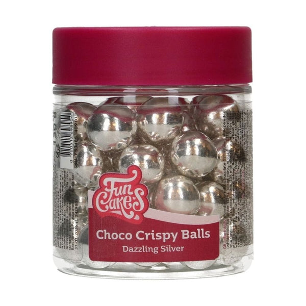 Dazzling Silver Choco Crispy Balls 130g