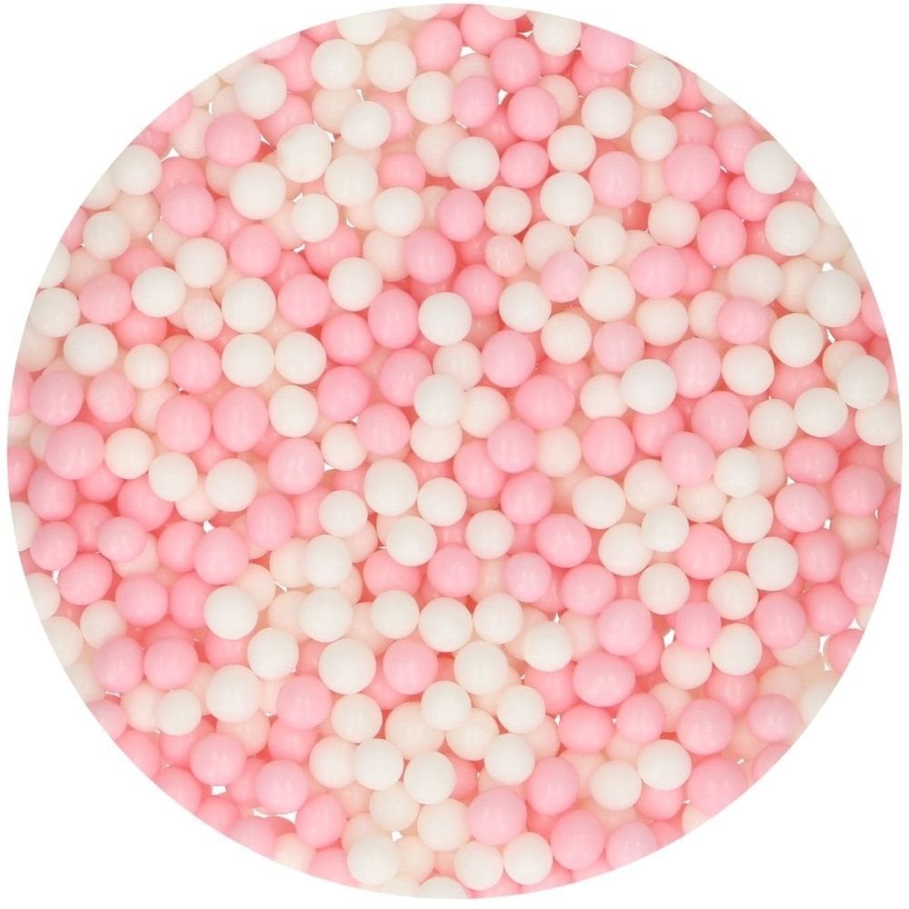 4mm Pink & White Soft Pearls 60g