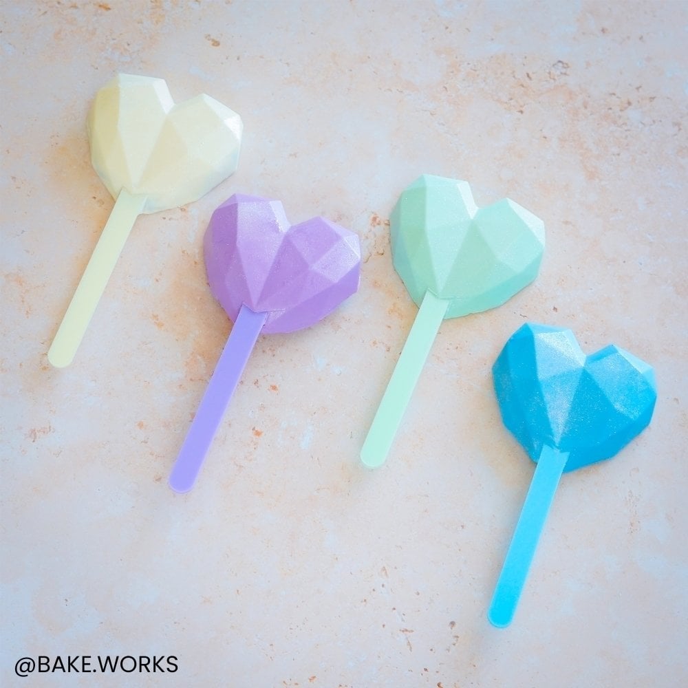Green Pastel Cakesicle Sticks x 10