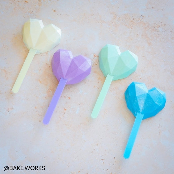 Green Pastel Cakesicle Sticks x 10
