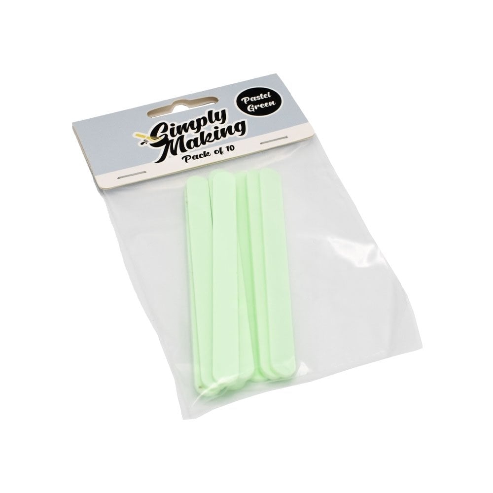 Green Pastel Cakesicle Sticks x 10