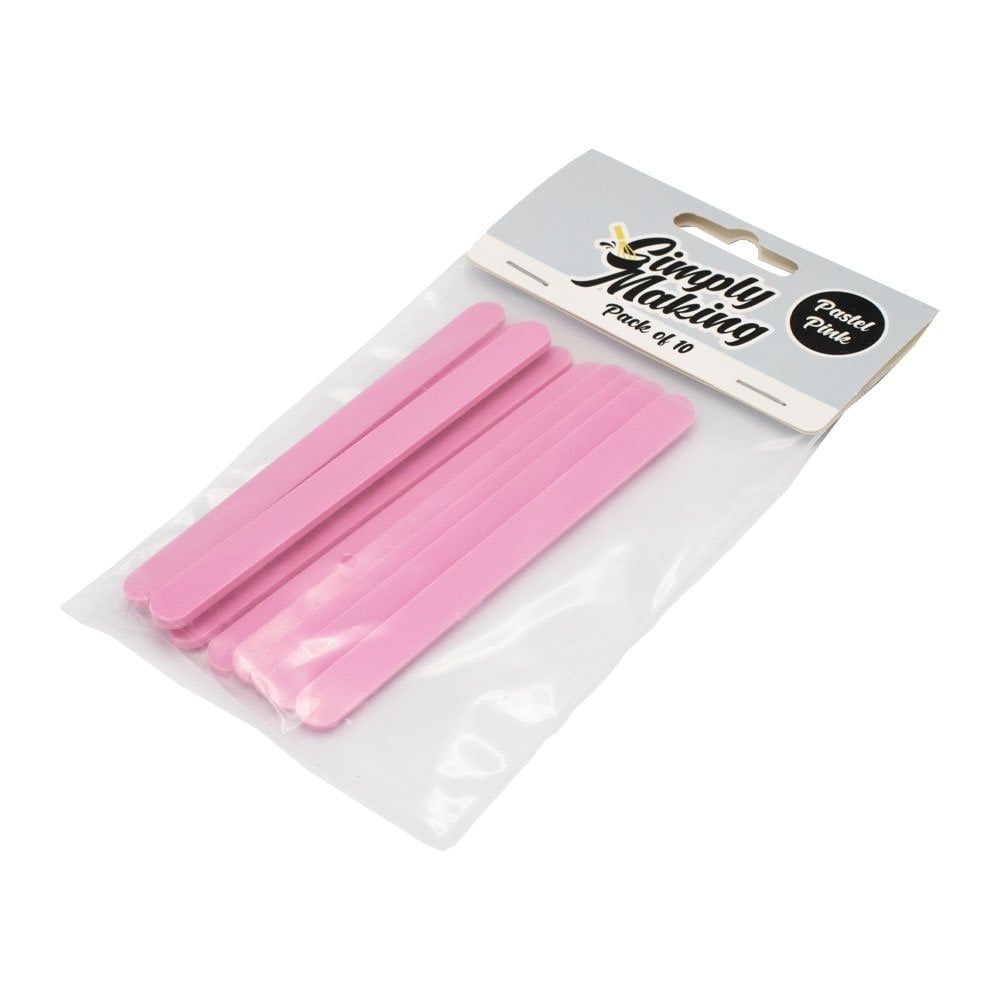 Pink Pastel Cakesicle Sticks x 10