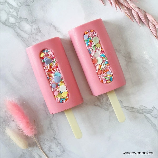 Yellow Pastel Cakesicle Sticks x 10