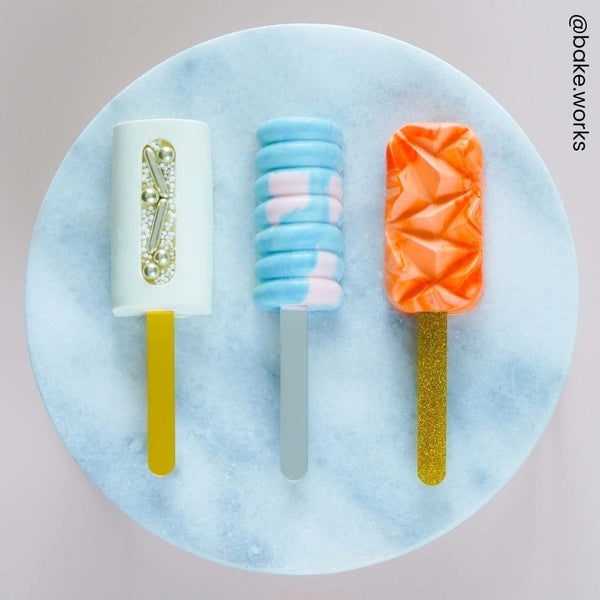 Gold Metallic Cakesicle Sticks x 10
