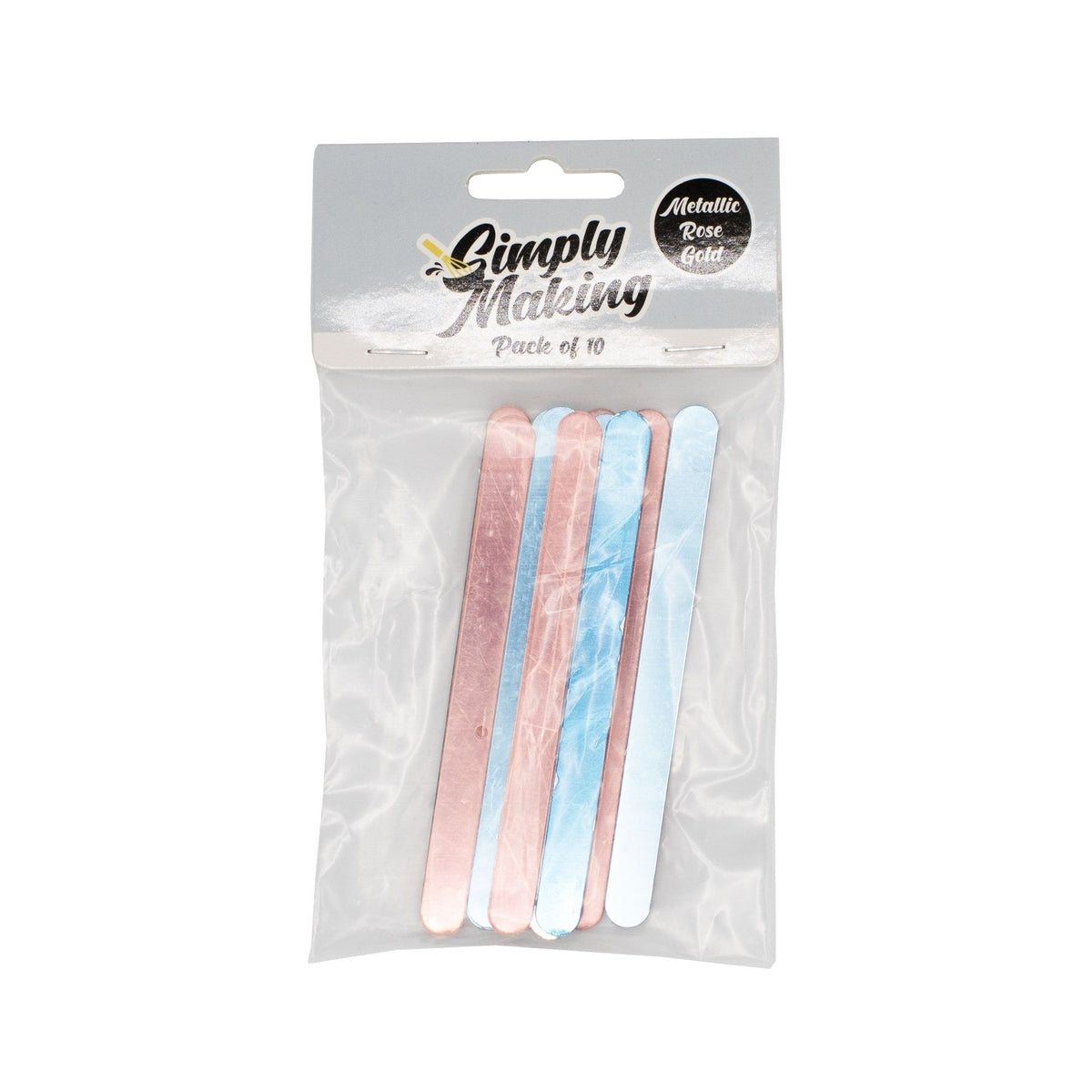 Rose Gold Metallic Cakesicle Sticks x 10
