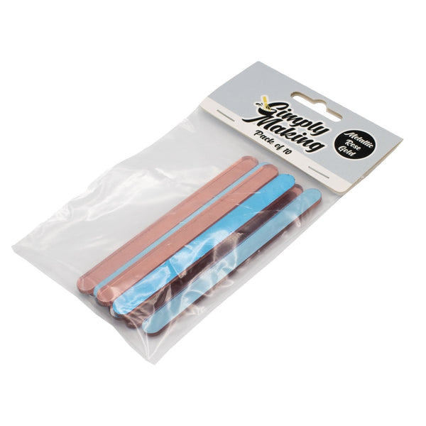 Rose Gold Metallic Cakesicle Sticks x 10