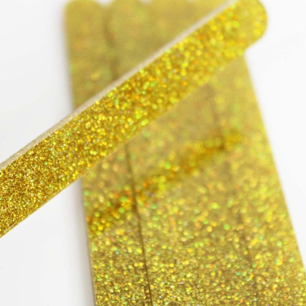 Gold Glitter Cakesicle Sticks x 10