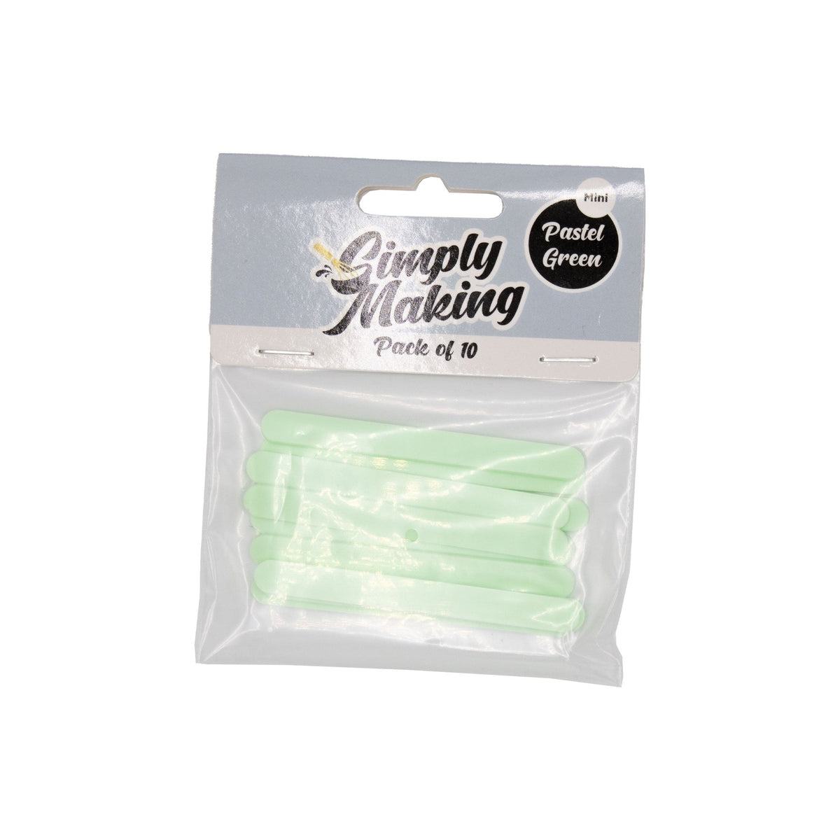Green Pastel Cakesicle Sticks x 10