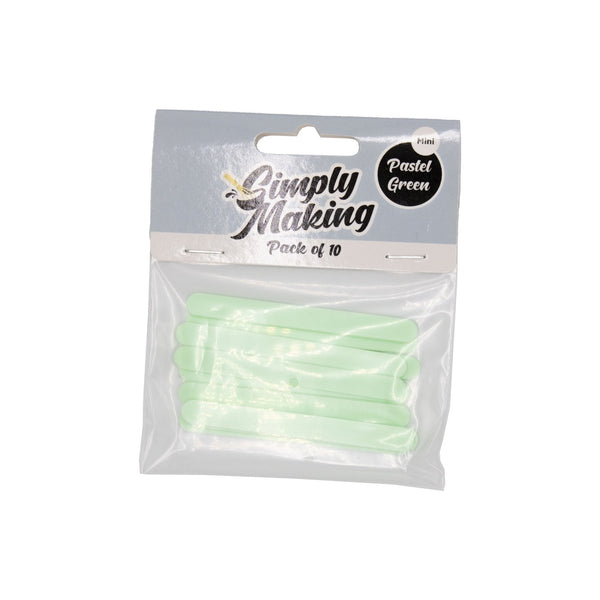 Green Pastel Cakesicle Sticks x 10