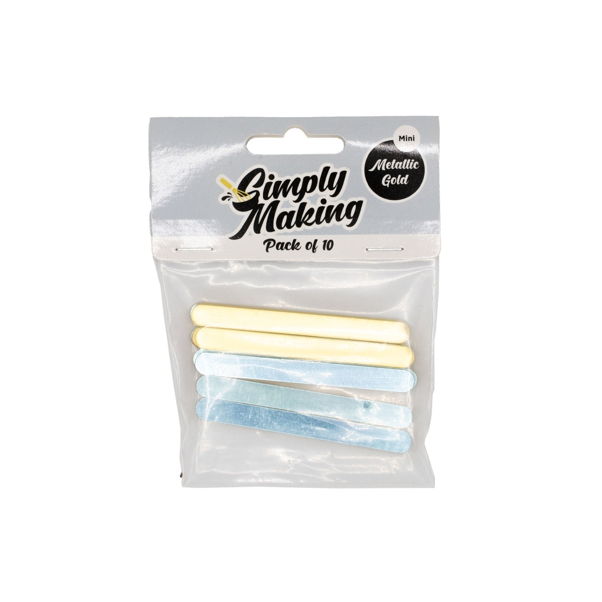 Gold Metallic Cakesicle Sticks x 10