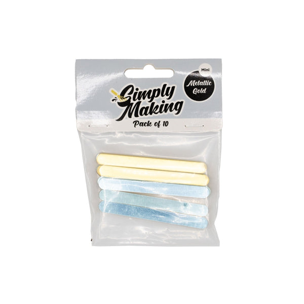 Gold Metallic Cakesicle Sticks x 10