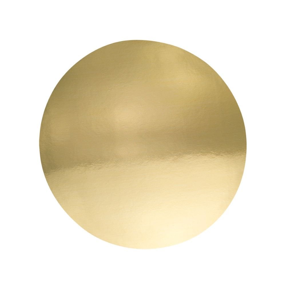Gold Round Mirror Cake Board - Pack of 3