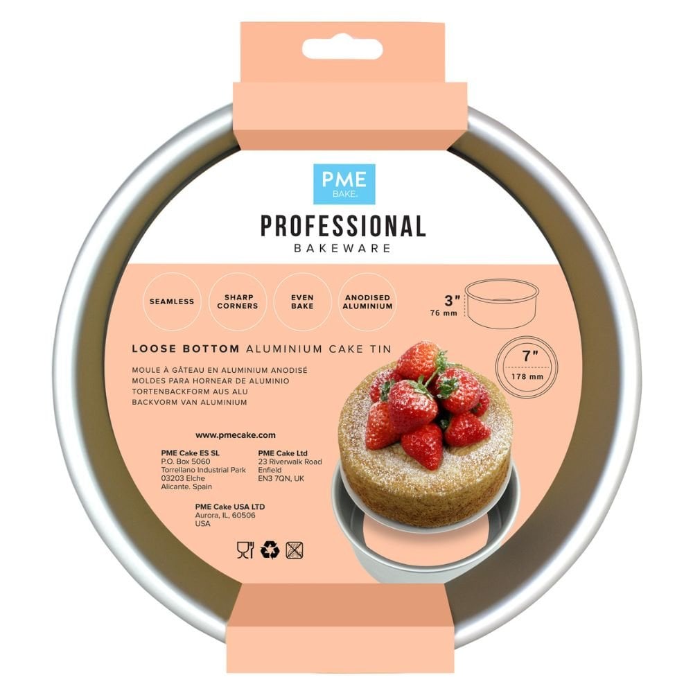 3 Inch Deep Loose Bottom Cake Pan