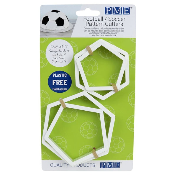 Football Pattern Cutters - Set of 4